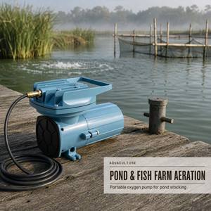 Bomba de Aire Portátil para Acuario, Compresor de Aire de 12V CC para Peceras, Bomba de Oxígeno para Acuicultura - Product Image 2