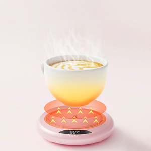 Posavasos de temperatura constante inteligente <span class=keywords><strong>USB</strong></span> de registro personalizado, 3 Ajustes de temperatura, almohadilla calefactora de agua para té de la leche de oficina, calentador de <span class=keywords><strong>taza</strong></span> - Product Image 4