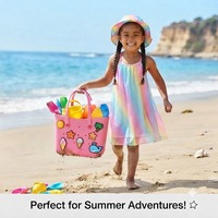 Tas Pantai Mini EVA Lucu, Tas Musim Panas Kecil Tahan Air, Tas Perjalanan Ringan untuk Kolam Renang, Logo Personal, Grosir Kustom