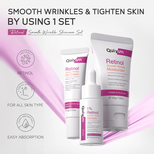 Crème éclaircissante au rétinol QUIYUM 2024, anti-âge, élimine les rides, crème pour le visage et les yeux au rétinol, essence avec acide hyaluronique - Product Image 4