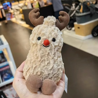 Jellycats Jc Domestique Jc Même Style Elk Peanut Peluche Jouet Poupée Cadeau De Noël
