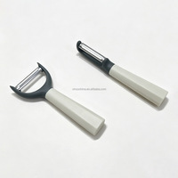 Professionele 2-delige groenteschillerset - Y- en rechte schillers met zeshoekige grip & 3Cr13 messen