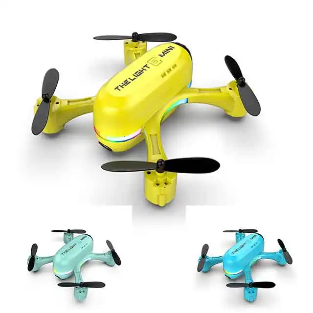 Colorful mini Flyer V6 Beginner Drone 4K camera Remote Control Dazzling light Drone UAV Toy Gift