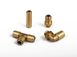 Латунная муфта с нажимной кнопкой с наружной резьбой, фитинг для труб, локтевой адаптер, запчасти для грузовика - Product Image 3