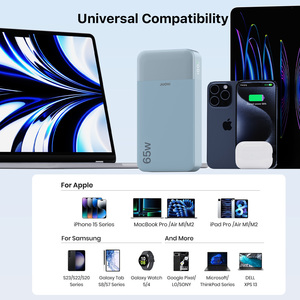 Batería <span class=keywords><strong>Externa</strong></span> de 20000mAh y 65W, Cargador Portátil Rápido para Teléfono Móvil, Laptop, MacBook, Dell, Pad, <span class=keywords><strong>iPhone</strong></span> 17, 16, 15, <span class=keywords><strong>14</strong></span> - Product Image 2