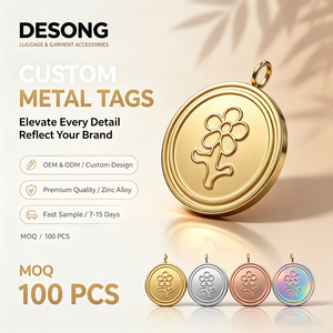 High Quality Custom Metal Brand <b>Labels</b> Own Design Sew-on Metal Logo Tags Private <b>Name</b> Metal Plates for Clothing & Bags - Product Image 1