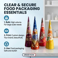 Échantillon Gratuit - Rouleau de Papier Kraft Composite Stratifié Enduit d'Aluminium Imperméable à Motif Personnalisé pour Emballage de Glace