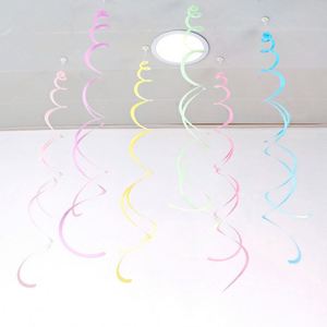 Décorations de fête en spirale, pendentifs tourbillonnants métalliques, guirlandes suspendues pour plafond, ornement de Noël, mariage, anniversaire, ballons - Product Image 5