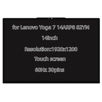 Layar LCD lengkap 14 inci untuk 14ARP8 82YM002HUK Lenovo Yoga 7, rakitan layar sentuh OLED 1920x1200
