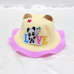 <span class=keywords><strong>Sombrero</strong></span> <span class=keywords><strong>de</strong></span> paja estilo personaje <span class=keywords><strong>de</strong></span> princesa al por mayor para bebés niñas protección solar durante viajes <span class=keywords><strong>de</strong></span> verano - Product Image 6