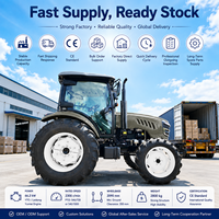 Tractor de ruedas LAWNIO en stock con operación de cambio de vía de rueda ajustable opcional para implementos agrícolas