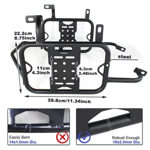 Soporte de Acero y Aluminio para Alforjas Laterales y Portaequipajes Compatible con Honda <span class=keywords><strong>XL</strong></span> 750 <span class=keywords><strong>Transalp</strong></span> de Waximoto - Product Image 5