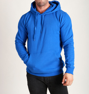 เสื้อมีฮู้ดแบบสวมหัวทรงเข้ารูปสำหรับผู้ชายเสื้อมีฮู้ดสำหรับใส่ไปยิมในฤดูหนาวปกเสื้อทำจากโพลีเอสเตอร์/ ผ้าฝ้ายย้อมสีล้วน - Product Image 2