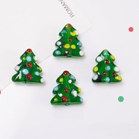 GP1074 Perles en verre soufflé à la main, colorées et mignonnes, pour boîte cadeau de Noël, Père Noël, bonhomme de neige, sapin de Noël, pour la fabrication de bijoux DIY
