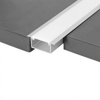 Profilé LED encastré en alliage d'aluminium OEM pour éclairage linéaire et éclairage de niche