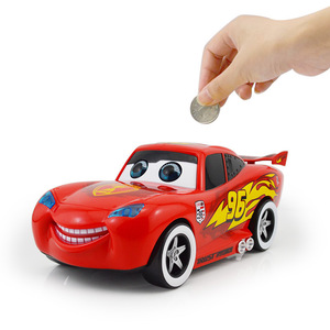 Tirelire musicale électrique clignotante en forme de voiture de course <span class=keywords><strong>McQueen</strong></span>, modèle D00134, transfrontalier - Product Image 3