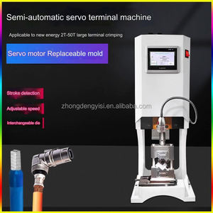 เครื่องจักรผลิตสายไฟฟ้ากึ่งอัตโนมัติ เครื่องจีบปลายสายทองแดง - Product Image 4