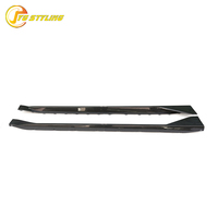 Jupes latérales en fibre de carbone sèche MP Style G80 avec clips pour BMW M3 G80, spoiler de jupes latérales de pare-chocs, accessoires extérieurs, kits carrosserie