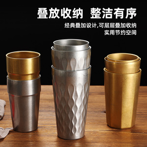 Stainless Steel Tumbler Double Wall Vacuum Insulated 12 24 Hours Thermal Travel Cup Straight Shape - Product Image 5