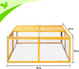 Meilleure vente en gros de maisons pliantes en bois pour animaux de compagnie cages pour petits animaux poulailler en bois clapier poulailler <span class=keywords><strong>cage</strong></span> pour volaille - Product Image 3