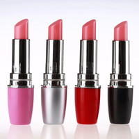 Vibrateur discret de type rouge à lèvres avec moteur puissant et silencieux pour massage intime féminin et plaisir adulte – Vibrateur créatif