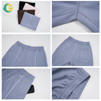 Pantalones de yoga de pierna ancha con ribete lateral, de peso pesado, corte holgado, cintura alta, con bolsillos laterales, para mujer, para gimnasio, fitness, entrenamiento, ropa deportiva