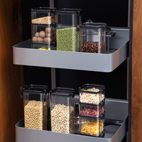 Boîtes de conservation hermétiques sans BPA, empilables, pour organiser le garde-manger, pour aliments secs, pâtes, farine, sucre et céréales