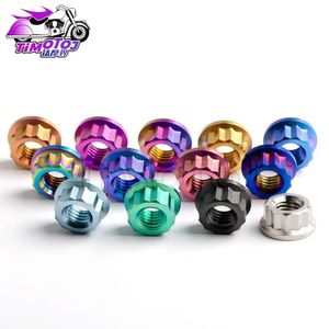 Tuerca de titanio Tmj M5 M6 M8 M10 <span class=keywords><strong>M12</strong></span> <span class=keywords><strong>Bi</strong></span> Hex Brida Tuercas de 12 puntos para motocicleta Retrofit Svrews - Product Image 4