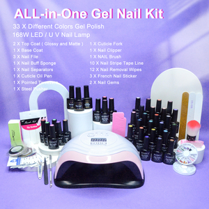 <span class=keywords><strong>Isay</strong></span> Beauty ชุดแต่งเล็บแบบออลอินวันพร้อมฐานหลอดไฟ LED UV และชุดน้ำยาทาเล็บเจลยูวีปลอดสารพิษ (33สี) - Product Image 2