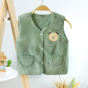 Gilet Enfant en Velours Double Face Épais Automne Hiver 2020 pour Vêtements Enfants et Blousons – Vente en Gros - Product Image 2