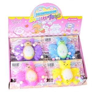 Jouet anti-stress en TPR souple en forme de patte de chat, balle à pincer décompression couleur macaron pour filles de 14 ans, vente en gros promotionnelle - Product Image 3