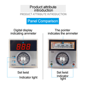 Pointeur régulateur de température <span class=keywords><strong>K</strong></span> Type E Type Thermostat numérique 400 Celsius 220VAC <span class=keywords><strong>TED</strong></span>-2001/TEL72-9001X 72x72mm - Product Image 2