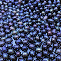 Perles de riz d'eau douce naturelles noires Edwin, qualité AAA/AAAA, perles en vrac, plusieurs tailles disponibles, nacre lisse, Zhejiang Chine