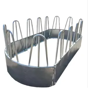 Stainless Steel Material Livestock Sheep Goat Cattle Cow Horse galvanized cattle round hay feeder