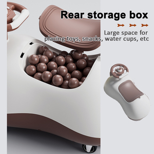 Voiture balançoire pour bébé lisse arrondie populaire Voiture torsadée pour poussette pour enfants avec <span class=keywords><strong>trompette</strong></span>/boîte de rangement - Product Image 5