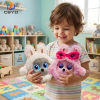 Robot de compagnie interactif pour enfants CBYD avec IA, recharge automatique, commande vocale via application, jouet pour chien bionique en fourrure, soutien émotionnel Wi-Fi