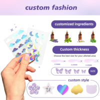 Patchs Hydrocolloïdes Scintillants pour Soins de la Peau, 12, 24 ou 36 Points, avec Huile d'Arbre à Thé pour le Visage