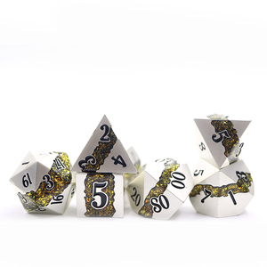 Jeu de dés en métal à rayures polyédriques pour le MDN <span class=keywords><strong>RPG</strong></span> au meilleur prix OEM ODM - Product Image 5
