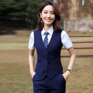 OEM de fábrica al por mayor de diseño de hotel restaurante desgaste chaleco camisas y <span class=keywords><strong>pantalones</strong></span> <span class=keywords><strong>camarera</strong></span> camareros uniforme - Product Image 3