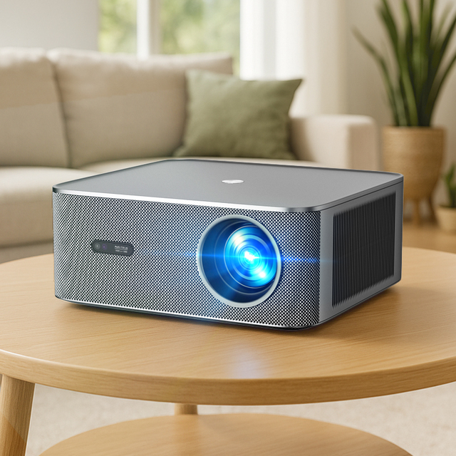 Oem C50B 1200Ansi Lumens Smart Projector WiFi for USB Android 4K Black Home Data Outdoor Wall High Resolution 2G RAM