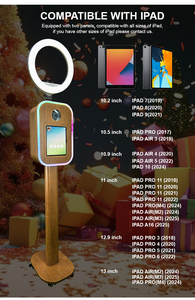 Cabina de Fotos para iPad con Cámara de Viaje, Impresora de Fotos, Cabina de Selfies, Kiosco de Fotos para iPad para Bodas y Fiestas de Cumpleaños - Product Image 4