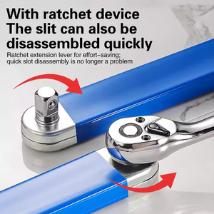 Llave de Trinquete Extensible Multifuncional Ajustable, Apta para Trabajos en Espacios Reducidos con Tamaños de 1/2, 1/4 y 3/8 Pulgadas - Product Image 4