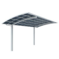 Abri de voiture en aluminium étanche robuste avec fonction d'abri Parking et garage personnalisables facilement assemblés directement en usine