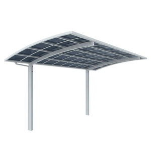 Cochera de aluminio resistente al agua con función de refugio, estacionamiento de automóviles personalizable y garaje, fácil de ensamblar, directo de fábrica - Product Image 2