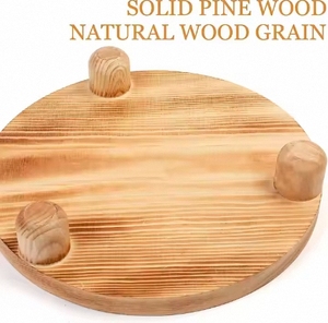 Tốt Nhất Bán Keo Vòng Thực Phẩm Bằng Gỗ Phục Vụ Tấm Handmade Gỗ Riser Bệ Đứng - Product Image 3