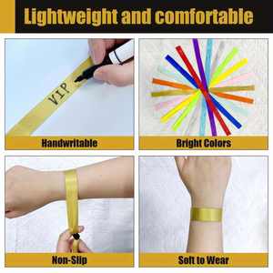 Pulsera de tela de poliéster personalizada de un solo uso con cierre para eventos - Product Image 5