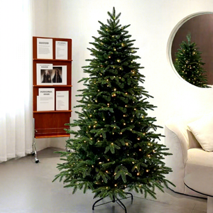 Nuevo Árbol <span class=keywords><strong>de</strong></span> <span class=keywords><strong>Navidad</strong></span> Artificial <span class=keywords><strong>de</strong></span> Pino con Base Impermeable, 500-1000 Luces LED con Control Remoto, Resistente al Fuego y Ecológico - Product Image 1
