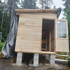 Горячая распродажа, уличная сауна из плотной древесины, 4 комнаты для сауны - Product Image 3