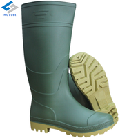 Bottes de pluie imperméables résistantes aux acides et aux alcalis, bottes de sécurité légères et antidérapantes en PVC et caoutchouc pour les travaux agricoles