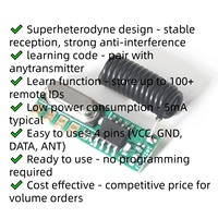 Módulo Receptor RF de 868MHz, 915MHz y 433MHz, Personalizable, Adaptable a Cualquier Transmisor para Hogar Inteligente, Módulo BLE Personalizable